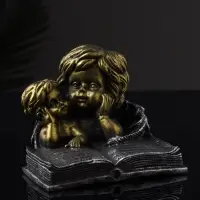 Фигурка полистоун «Ангелы с книгой», 9.5×11×9.7 см