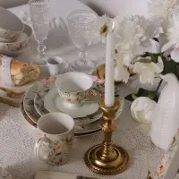 Тарелка WY Pink O'hara, d=27 см, фарфор, зелёная