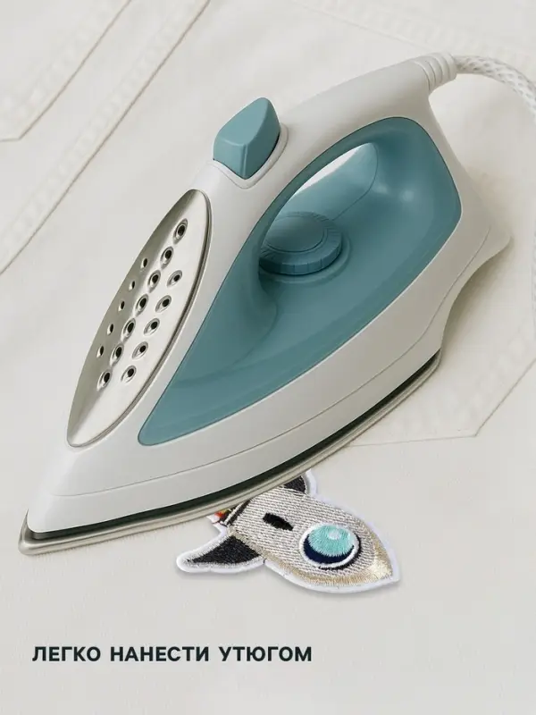 Термоаппликация «Ракета», 8.5×6 см, серая Термоаппликация «Ракета», 8.5×6 см, серая