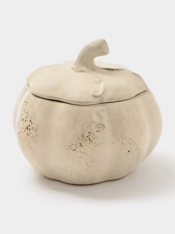 Горшок для запекания Борисовская керамика «Тыква», 750 мл, бежевый