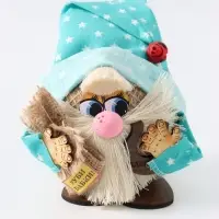 Фигурка-оберег &laquo;Домовой. Везунчик с божьей коровкой&raquo;, 9&times;9/13 см
