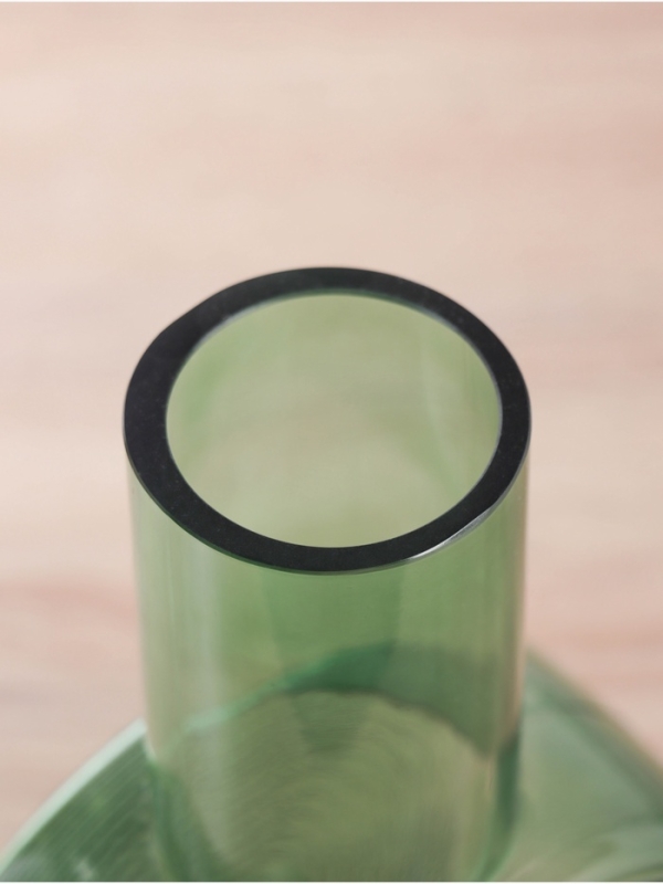 Ваза стекло настольная  Ваза стекло настольная "Эйверис" d-6 см, 24х15,5 см, зелёный