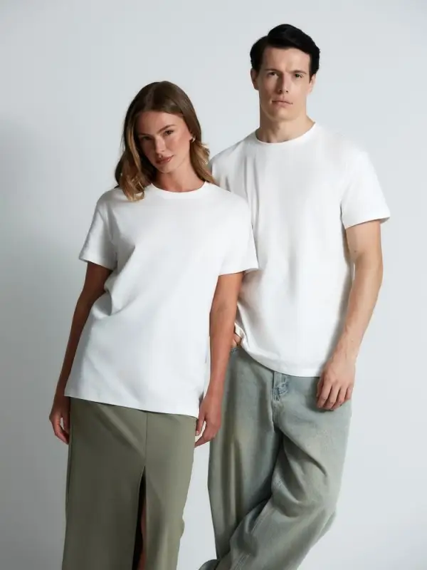 Футболка унисекс T-Bolka 160, белая (белоснежная), размер XS