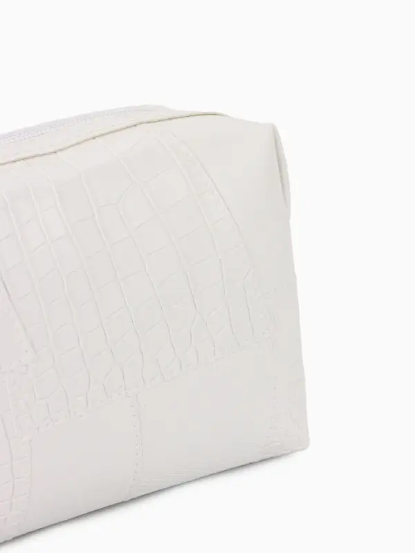 Косметичка дор Одноцвет, 16*5*10, отдел на молнии, белый