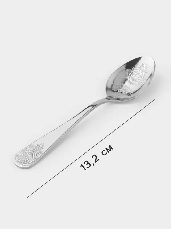 Набор чайных ложек Доляна &laquo;Эмили&raquo;, длина 13.2 см, 6 шт., нержавеющая сталь, серебристый