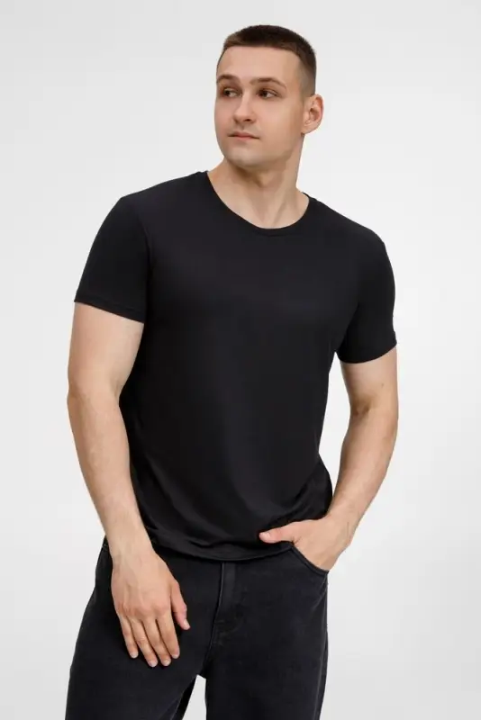 Футболка унисекс Senti, черная, размер S Футболка унисекс Senti, черная, размер S