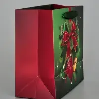 Пакет подарочный &laquo;С Новым годом&raquo;, игрушки, 22&times;22&times;11 см