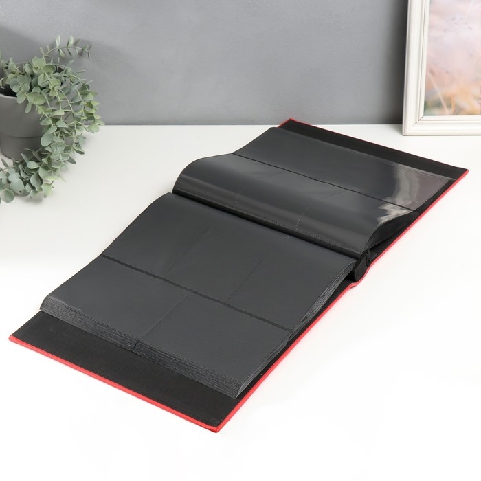 Фотоальбом на 600 фото 10х15 Фотоальбом на 600 фото 10х15 "Гладкость" кожзам, красный 34,5х5,5х36,5 см