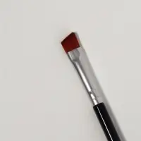 Кисть для макияжа, двусторонняя, с щёточкой, 18 (&plusmn; 1) см, чёрная