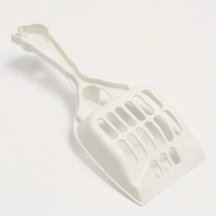 Совок &laquo;Удача&raquo; с креплением к лотку, 24&times;9.5 см, белый