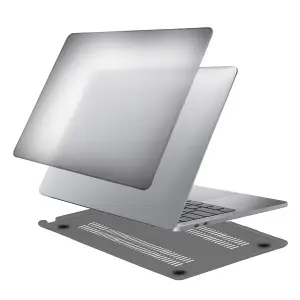 Чехол для MacBook Air 13 (2025/2024/2022) кристалл черный (A2681 M2/A3113 M3/A3240 M4)