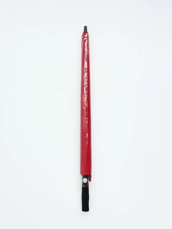 Зонт - трость полуавтоматический &laquo;Однотон&raquo;, эпонж, 8 спиц, R=60/70 см, d=120 см, красный