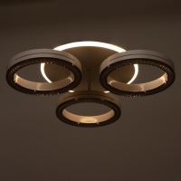 Светильник с ПДУ 74651/3+1 LED 75Вт диммер 3000-6000К белый 45х45х9 см BayerLux