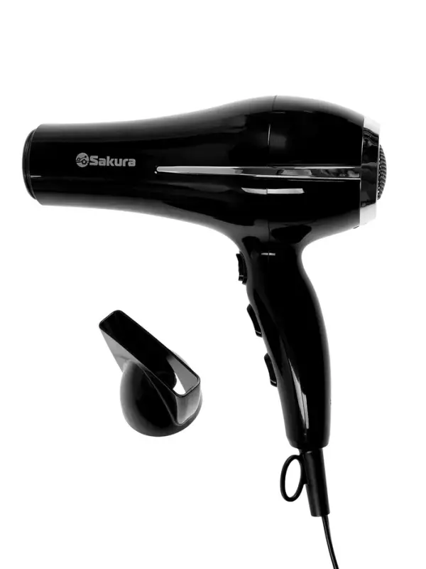 Фен Sakura SA-4052BK, 2400 Вт, 1.8 м, 3 температурных режима, 2 скорости, сушка холодным воздухом Фен Sakura SA-4052BK, 2400 Вт, 1.8 м, 3 температурных режима, 2 скорости, сушка холодным воздухом
