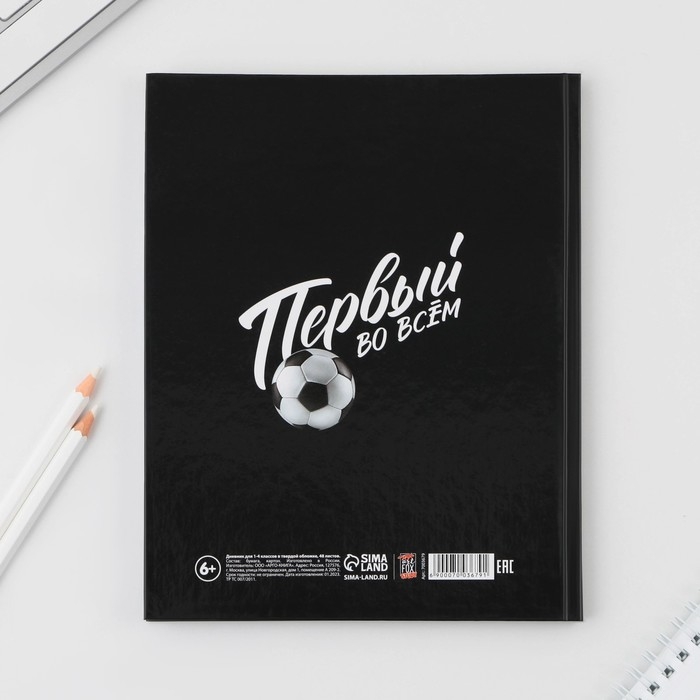 Дневник школьный 1-4 класс &laquo;Первый во всём&raquo;, твердая обложка 7БЦ, глянцевая ламинация, 48 листов