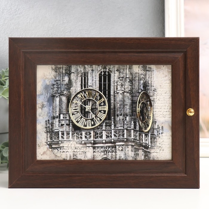 Ключница Ключница "Город 3" венге 19х24 см МИКС