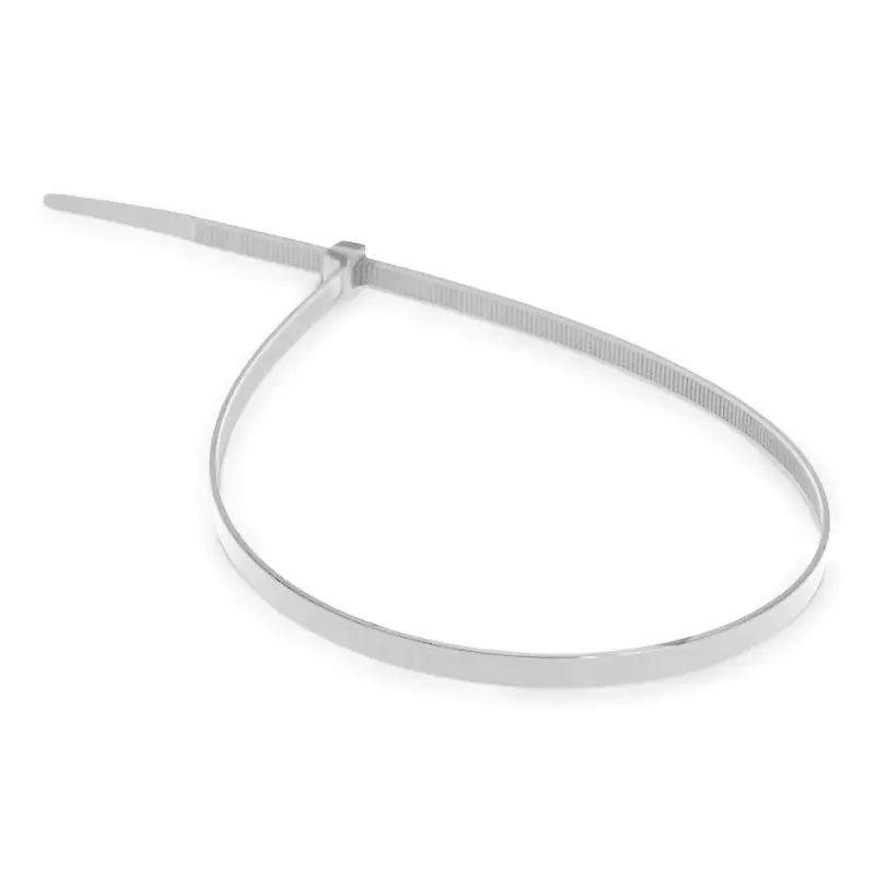 Хомут-стяжка нейлоновая 4,8х400мм, белый (100шт.) AVS NT4840-100W
