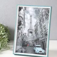 Фоторамка пластик формат А4 "Данте" голубая лагуна 31х21,8х2,5 см