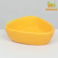 Миска керамическая &laquo;Морковь&raquo; 100 мл - 11&times;11&times;8.5 см, жёлтая