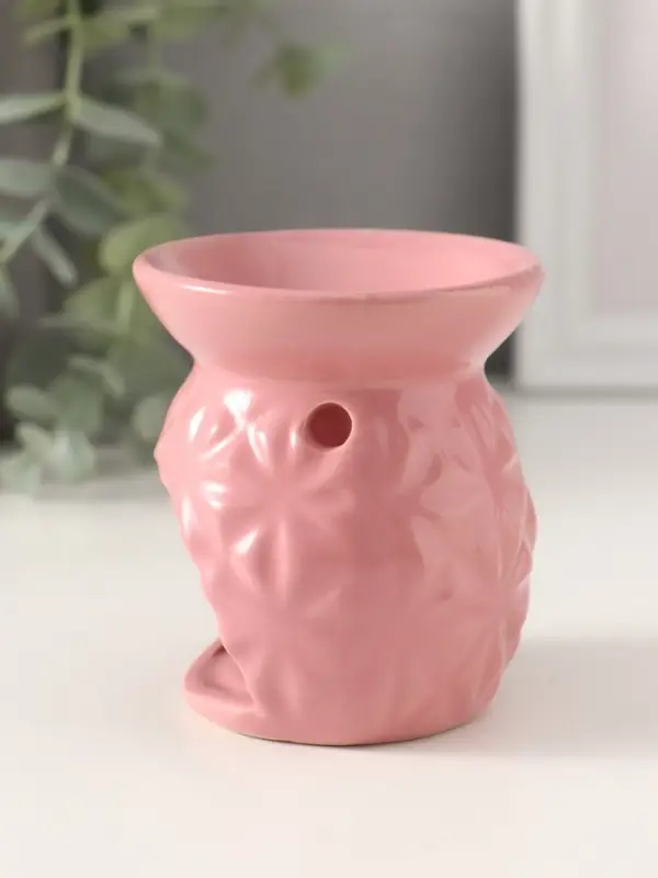 Аромалампа для эфирных масел &laquo;Рисунок из треугольников&raquo;, керамика, 7.5&times;6.5&times;6.5 см, МИКС