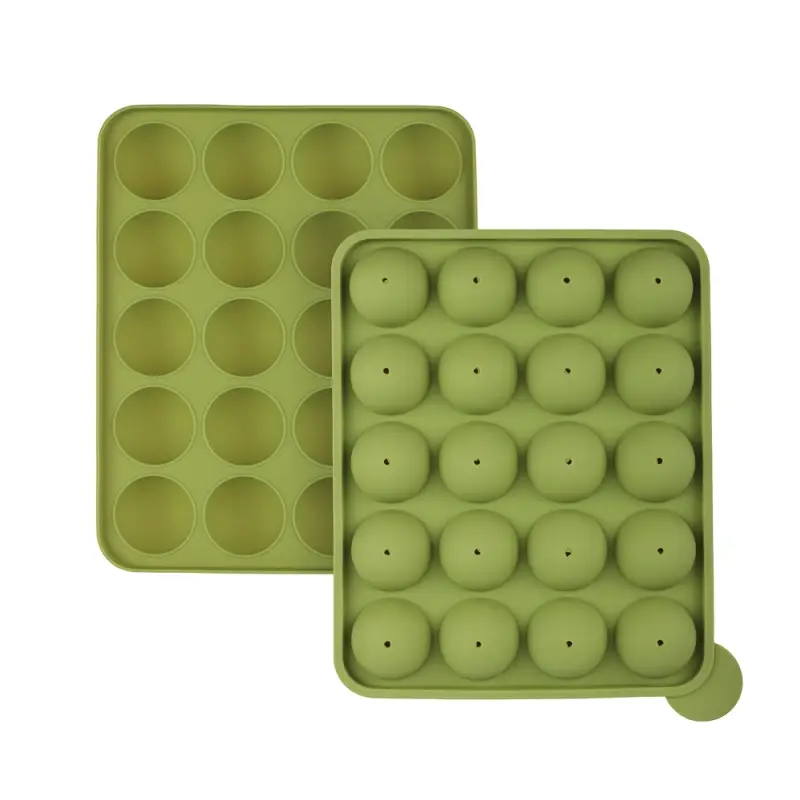 VETTA Форма для выпечки с крышкой 20 ячеек 22,5х18,5см "Кейкпопс", 20 палочек, силикон, 3 цвета