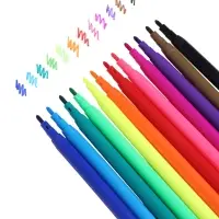 Фломастеры 12 цветов, вентилируемый колпачок, блистер