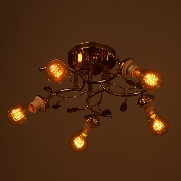 Люстра Люстра "Грета" бп 5х40Вт Е27 Золото МОДЕЛЬ: 2600553