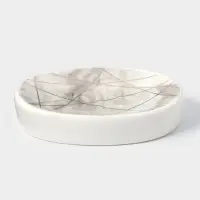 Набор аксессуаров для ванной комнаты Доляна &laquo;Розовое золото&raquo;, 3 предмета, мыльница, дозатор для мыла 350 мл, стакан 300 мл