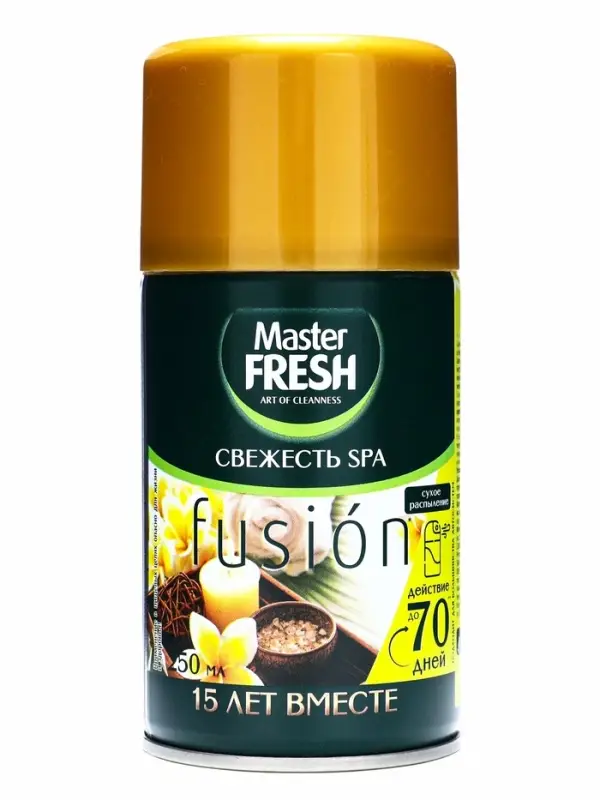 Освежитель воздуха Master FRESH GOLD, сменный баллон, Свежесть SPA, 250 мл