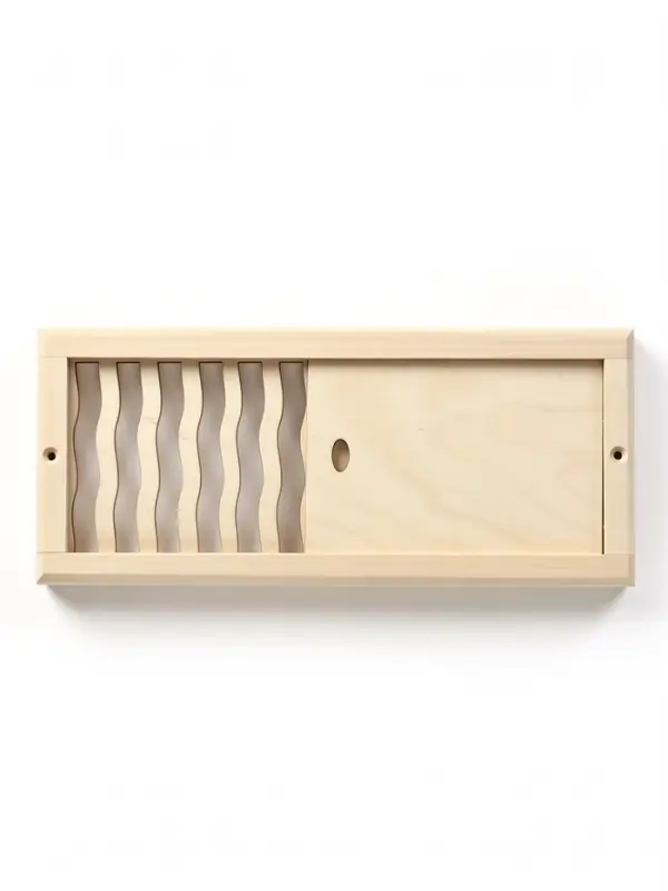 Вентиляционная решетка "Пламя" с задвижкой, 28х12 см