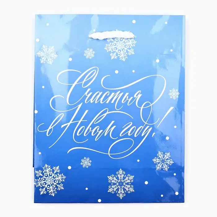 Пакет подарочный новогодний ламинированный «Счастья в Новом году», S 12 х 15 х 5.5 см Пакет подарочный новогодний ламинированный «Счастья в Новом году», S 12 х 15 х 5.5 см