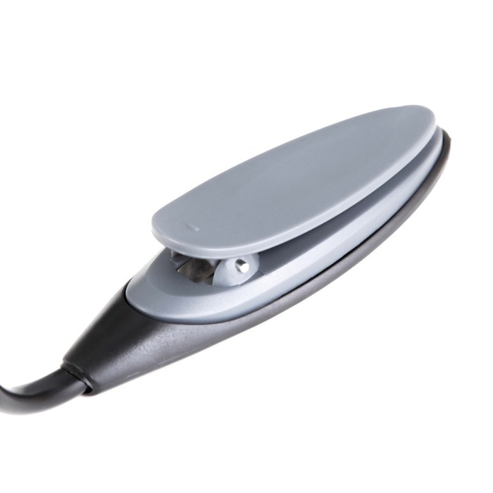 Лампа для чтения на прищепке Лампа для чтения на прищепке "Лоск, серая" 1LED 25х2х3,5 RISALUX