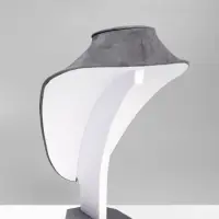 Бюст для украшений QF, 20&times;8&times;29 см, h=29 см, флок, серый графит