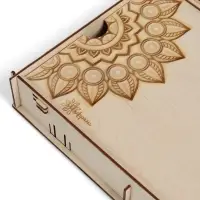 Коробка для набора барбекю, 74&times;23&times;5 см, деревянная, прямоугольная