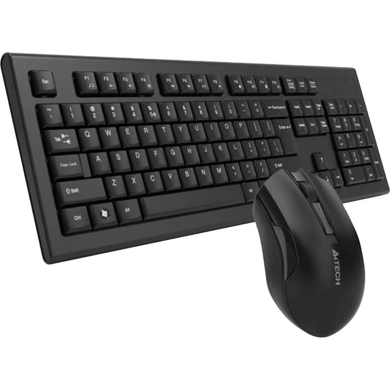 Набор клавиатура+мышь A4Tech 3000NS клав:чер мышь:чер/USB/WLS/Multimedia