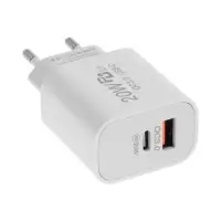 Сетевое зарядное устройство, 3А, 20W, быстрая зарядка, белая