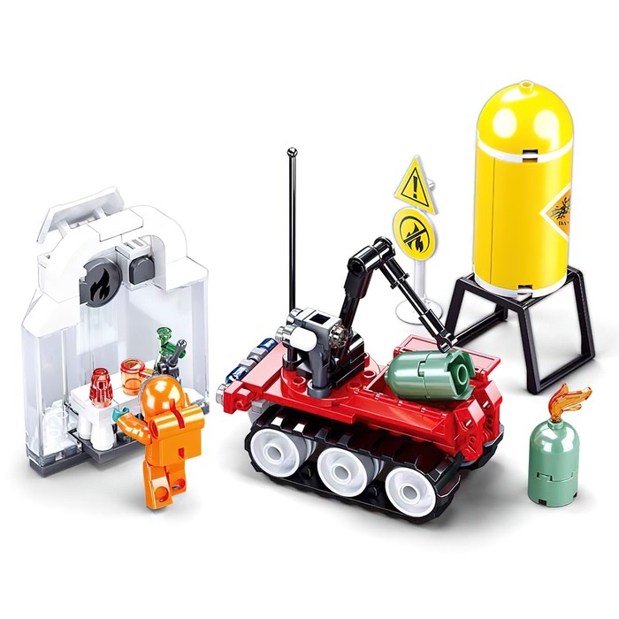 Конструктор Пожарный «Автономный разведчик», 130 деталей Конструктор Пожарный «Автономный разведчик», 130 деталей