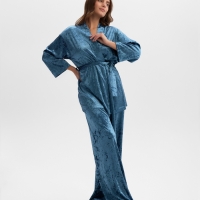 Комплект женский (жакет, брюки) KAFTAN Velvet 48-50, синий