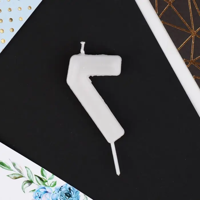 Свеча для торта, цифра «7», 5,5 х 8 см Свеча для торта, цифра «7», 5,5 х 8 см
