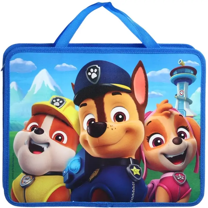 Папка пластиковая с ручками А4, на молнии, 75х330х260 мм, Щенячий патруль Папка пластиковая с ручками А4, на молнии, 75х330х260 мм, Щенячий патруль