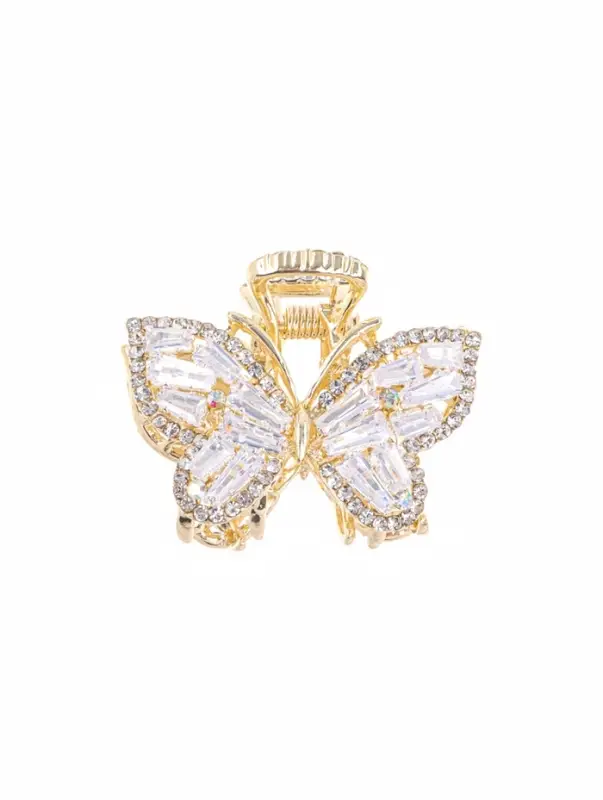 Крабик для волос &laquo;Дороти&raquo;, бабочка, 4 см, золотистый