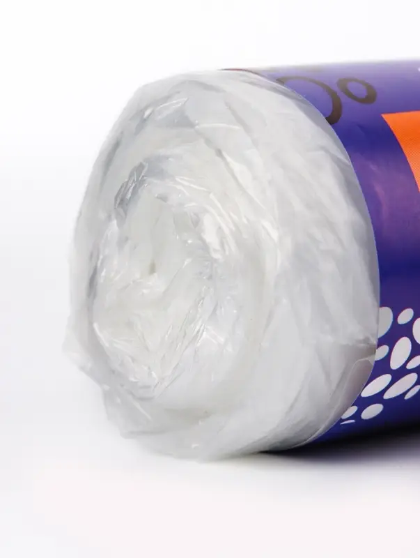 Мешки для мусора, 120 л, 100&times;70 см, 12 мкм, ПНД, 10 шт., прозрачные в рулоне