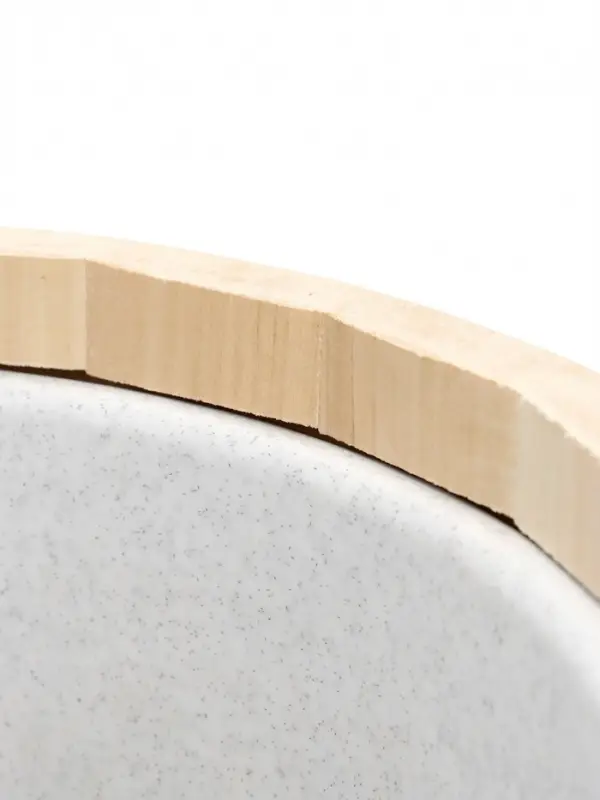 Ведро из липы, 15л,  пластиковая вставка, ручка-веревка "Русские узоры"