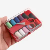 Швейный набор, 18 предметов, в пластиковой коробке, 9.5&times;7&times;2.5 см