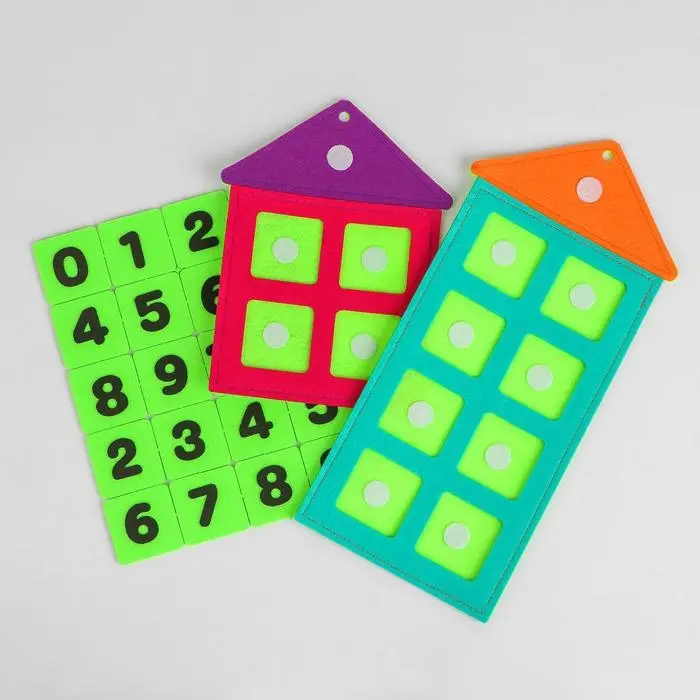 Дидактический коврик "Числовые домики" Дидактический коврик "Числовые домики"