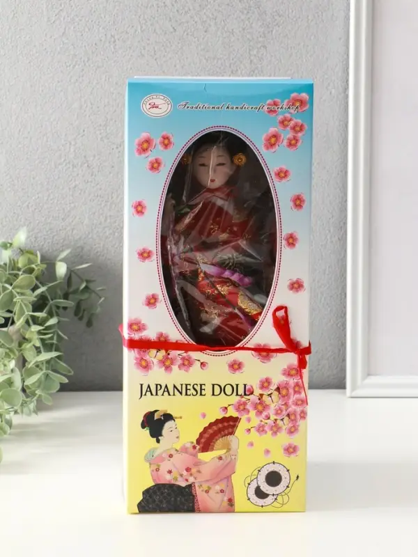 Кукла коллекционная &laquo;Японка с цветочной ветвью и в шляпе&raquo;, 30 см