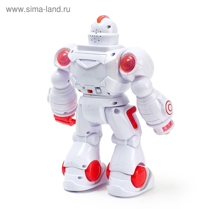 Робот «Ракетчик» световые и звуковые эффекты, стреляет ракетами, работает от батареек, цвета МИКС