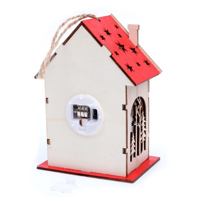 Новогодний декор с подсветкой «Дед Мороз с подарками» 9 × 6 × 12,5 см Новогодний декор с подсветкой «Дед Мороз с подарками» 9 × 6 × 12,5 см