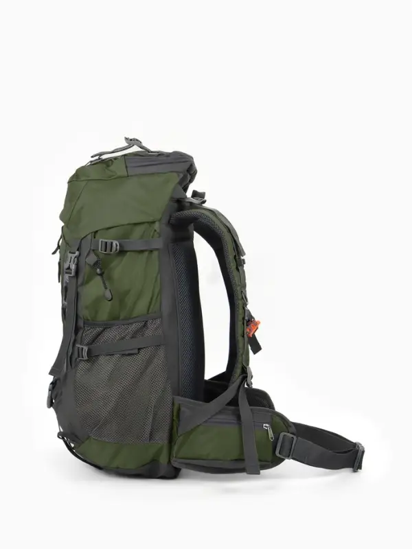 Рюкзак тур 65+5л, 30*20*53, отдел на шнурке, 5нар+2вн кармана, цвет хаки