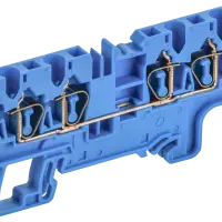 ARMAFIX Клемма пружинная CX2.5-4 BU 2,5мм2 четырехконтактная синяя IEK